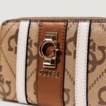 Portafoglio medio Guess ERENIA SLG MEDIUM ZIP AROUND Marrone - Foto 2
