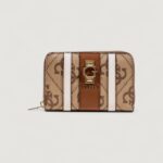 Portafoglio medio Guess ERENIA SLG MEDIUM ZIP AROUND Marrone - Foto 1