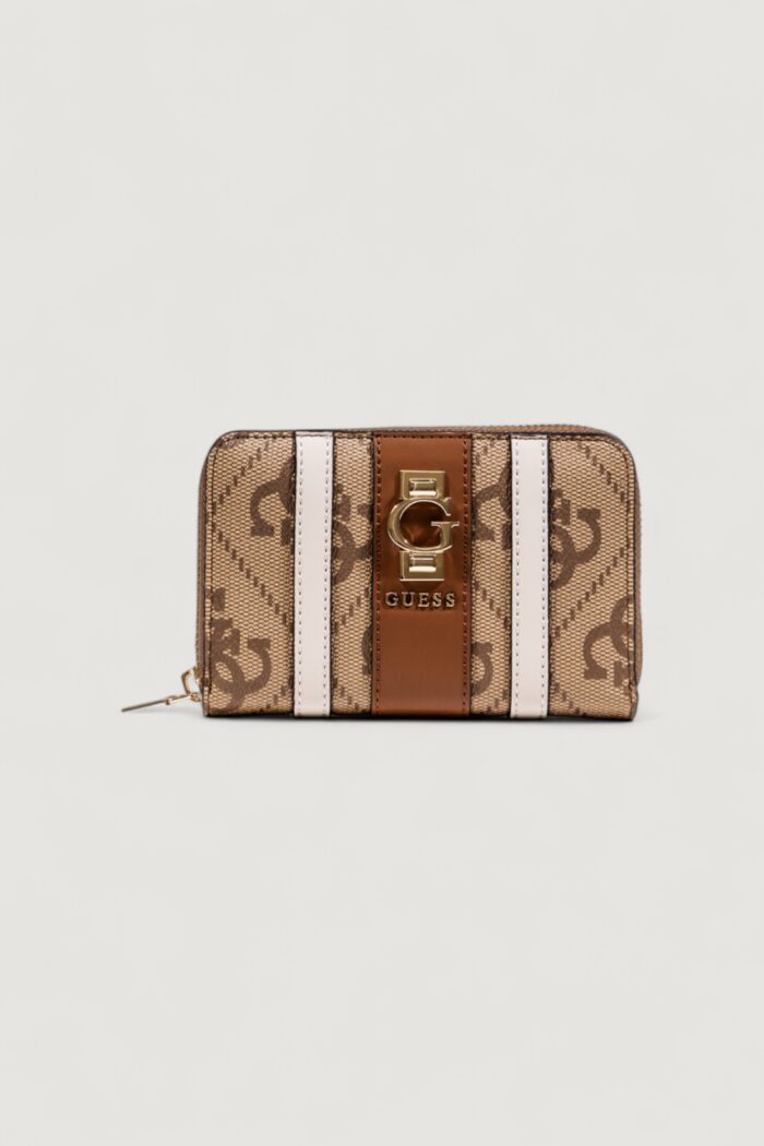 Portafoglio medio Guess ERENIA SLG MEDIUM ZIP AROUND Marrone – SWSO78 38140