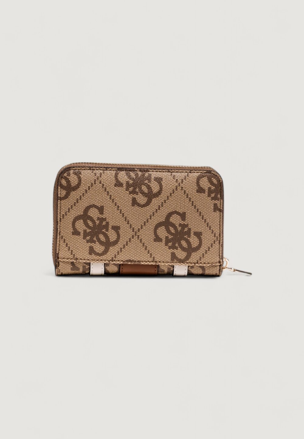 Portafoglio medio Guess ERENIA SLG MEDIUM ZIP AROUND Marrone - Foto 4