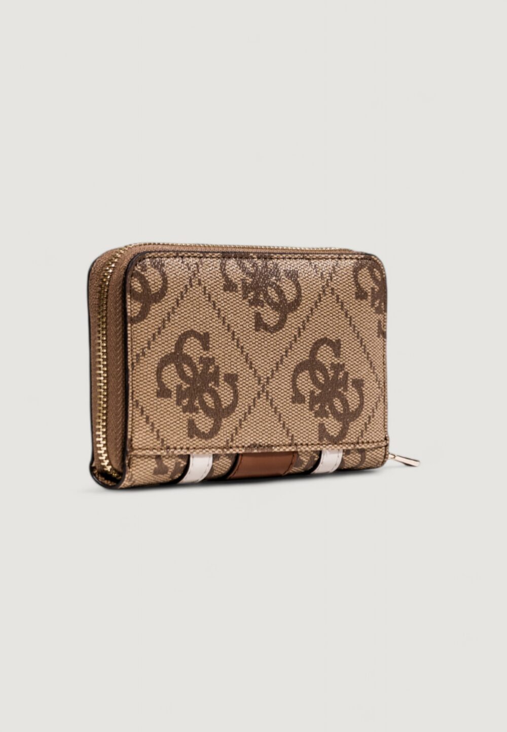 Portafoglio medio Guess ERENIA SLG MEDIUM ZIP AROUND Marrone - Foto 5