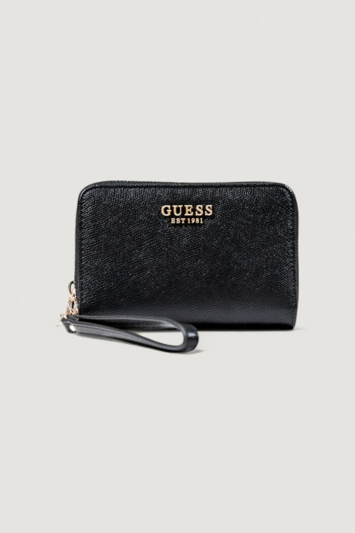 Portafoglio medio Guess AMORETTE SLG MED DOUBLE ZIP Nero – SWBG78 98164