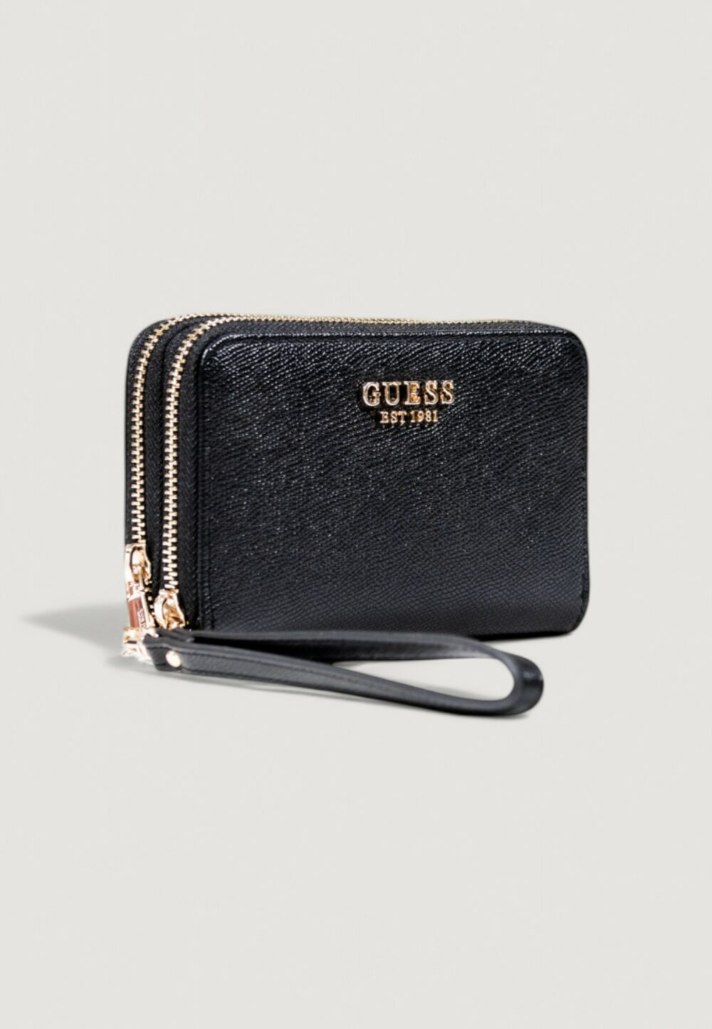 Portafoglio medio Guess AMORETTE SLG MED DOUBLE ZIP Nero - Foto 2