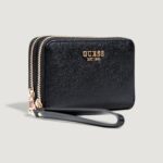 Portafoglio medio Guess AMORETTE SLG MED DOUBLE ZIP Nero - Foto 2