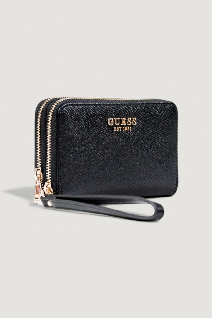 Portafoglio medio Guess AMORETTE SLG MED DOUBLE ZIP Nero – SWBG78 98164