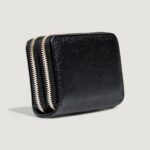 Portafoglio medio Guess AMORETTE SLG MED DOUBLE ZIP Nero - Foto 4