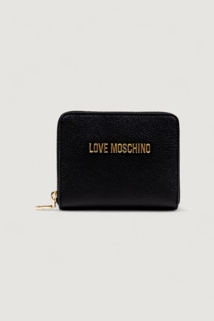 Portafoglio medio Love Moschino  Nero