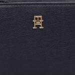 Portafoglio medio Tommy Hilfiger TH ICON MED ZA FLAP Nero - Foto 4