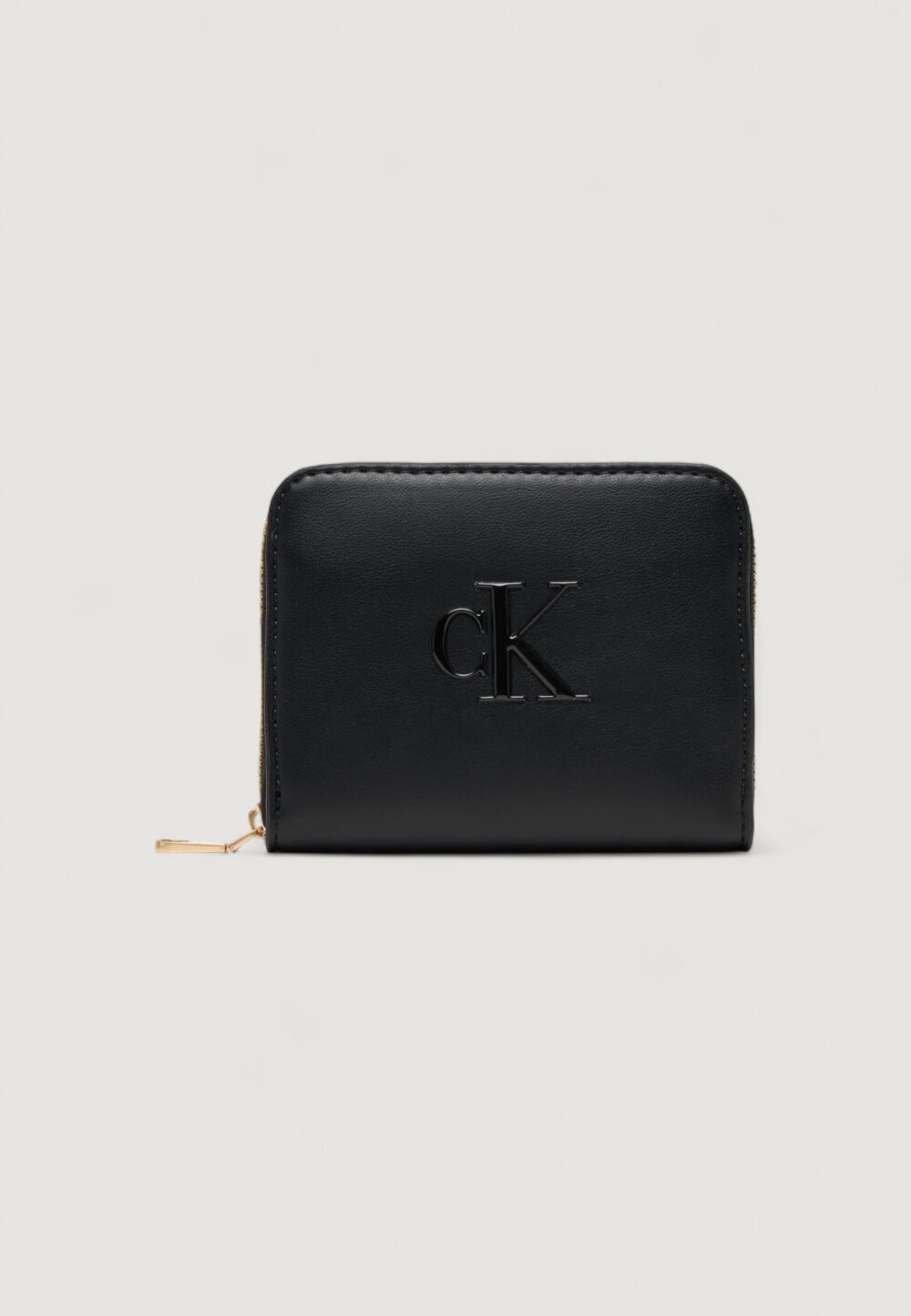 Portafoglio piccolo Calvin Klein RAISED CK MEDIUM ZIP Nero - Foto 1