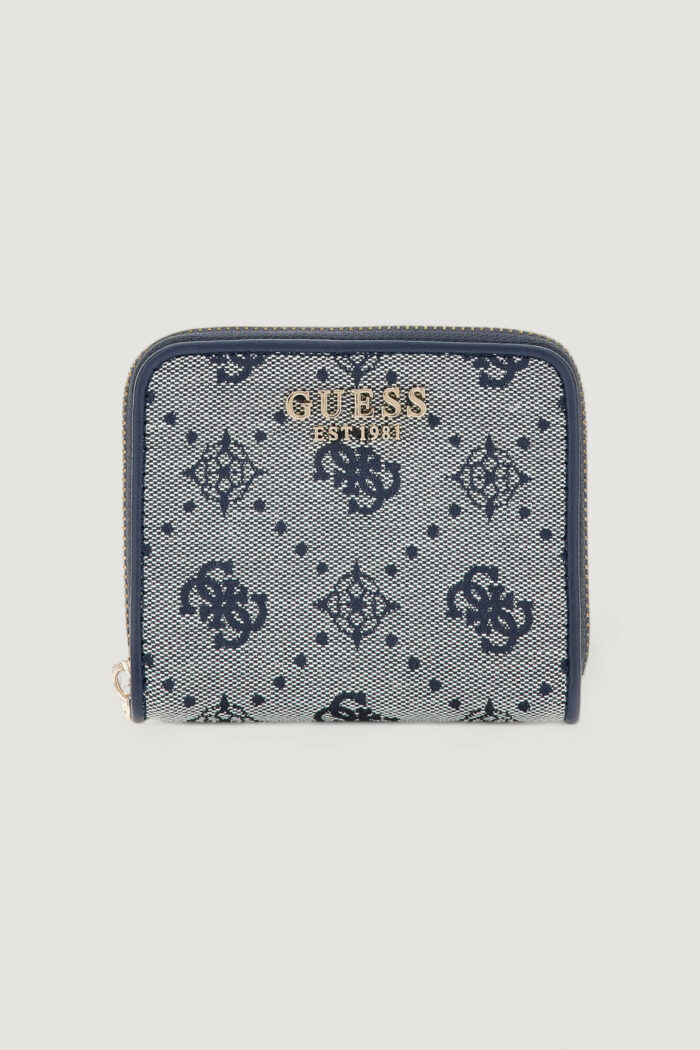 Portafoglio piccolo Guess NEDA SLG SMALL ZIP AROUND Blu