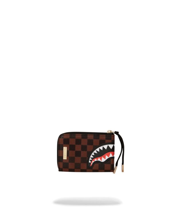 Portafoglio senza portamonete Sprayground SAWTOOTH SHARKS IN PARIS WALLET Marrone - Foto 1
