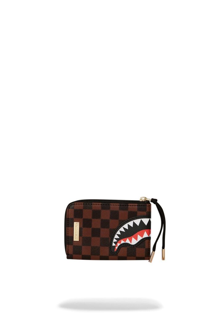 Portafoglio senza portamonete Sprayground SAWTOOTH SHARKS IN PARIS WALLET Marrone