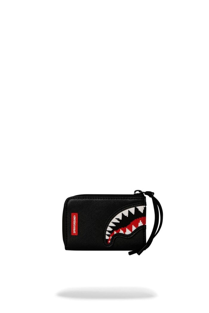 Portafoglio senza portamonete Sprayground FLY KNIT MOUTH WALLET Nero