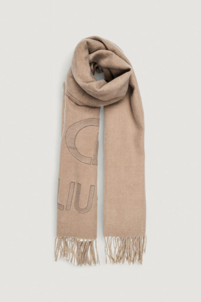 Sciarpa Liu-jo STOLA OVAL MONOGRAM EMBOSSED Beige – 2F5023 T0300
