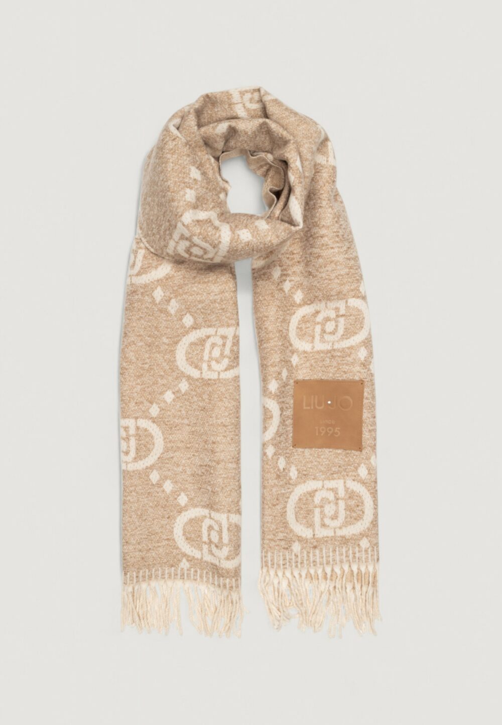 Sciarpa Liu-Jo STOLA MAXI OVAL Beige chiaro - Foto 1
