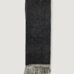 Sciarpa Liu-Jo STOLA OVAL MONOGRAM EMBOSSED Nero - Foto 1