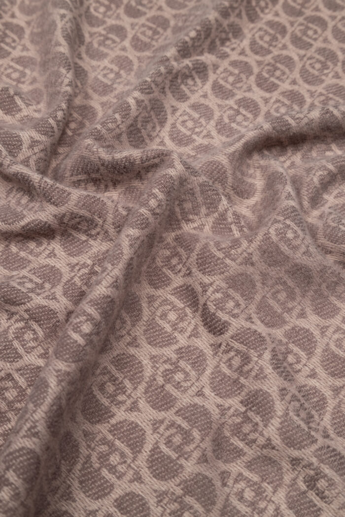 Sciarpa Liu-jo STOLA BRUSHED LOGO OVAL Rosa Antico