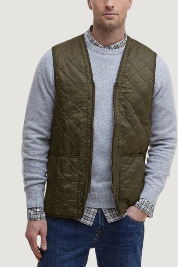 Smanicato Barbour POLARQUILT WAISTCOAT ZIP LINER Verde Oliva