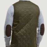 Smanicato Barbour POLARQUILT WAISTCOAT ZIP LINER Verde Oliva - Foto 2