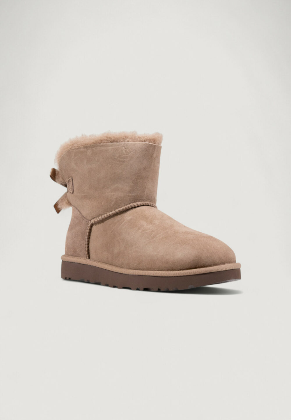 Stivali UGG MINI BAILEY BOW II Marrone - Foto 2