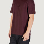T-shirt Antony Morato RELAXED WITH RUBBER FLOCK LOGO PRINT Bordeaux - Foto 2