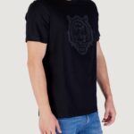 T-shirt Antony Morato STUTTGART REGULAR FIT WITH PRISM SHAPE RUBBER TIGER PRINT Nero - Foto 3