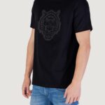 T-shirt Antony Morato STUTTGART REGULAR FIT WITH PRISM SHAPE RUBBER TIGER PRINT Nero - Foto 4