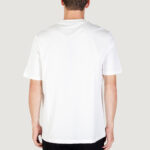 T-shirt Antony Morato RELAXED WITH RUBBER FLOCK LOGO PRINT Panna - Foto 4