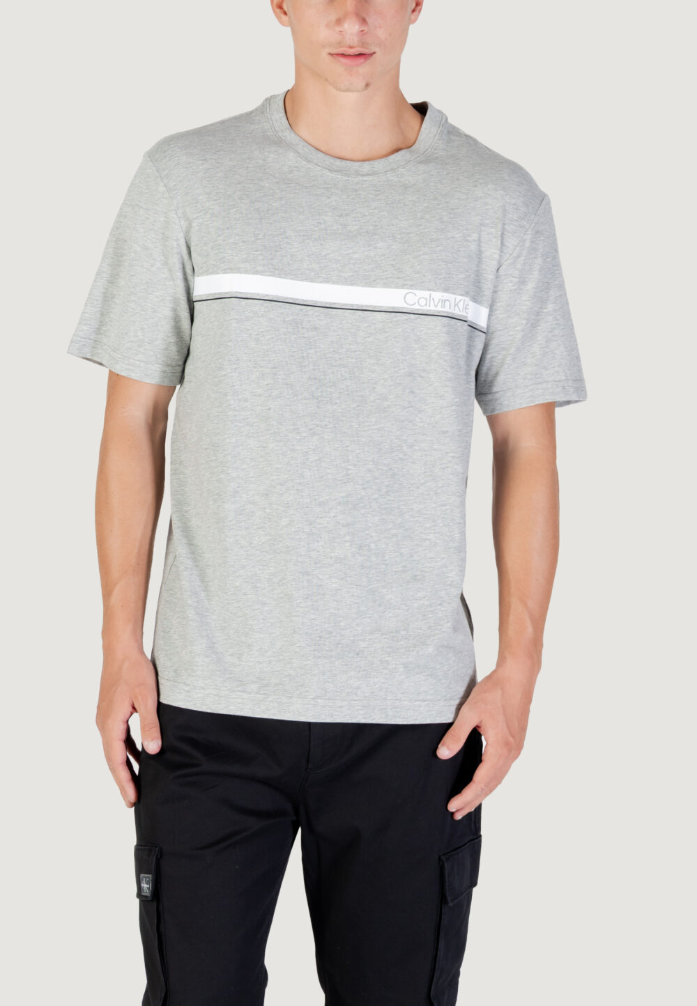 T-shirt Calvin Klein Sport LIFESTYLE SS TEE Grigio - Foto 1