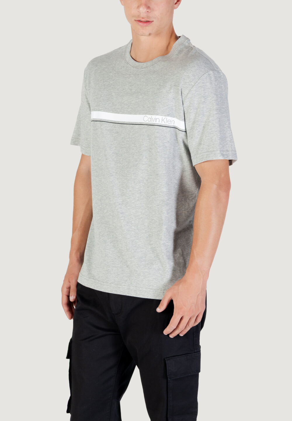 T-shirt Calvin Klein Sport LIFESTYLE SS TEE Grigio - Foto 2