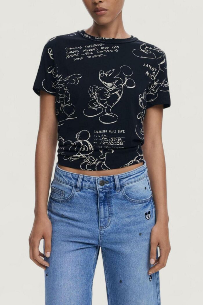 T-shirt Desigual TS_MICKEY SKETCH Antracite – 25WWTK03