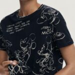 T-shirt Desigual TS_MICKEY SKETCH Antracite - Foto 3