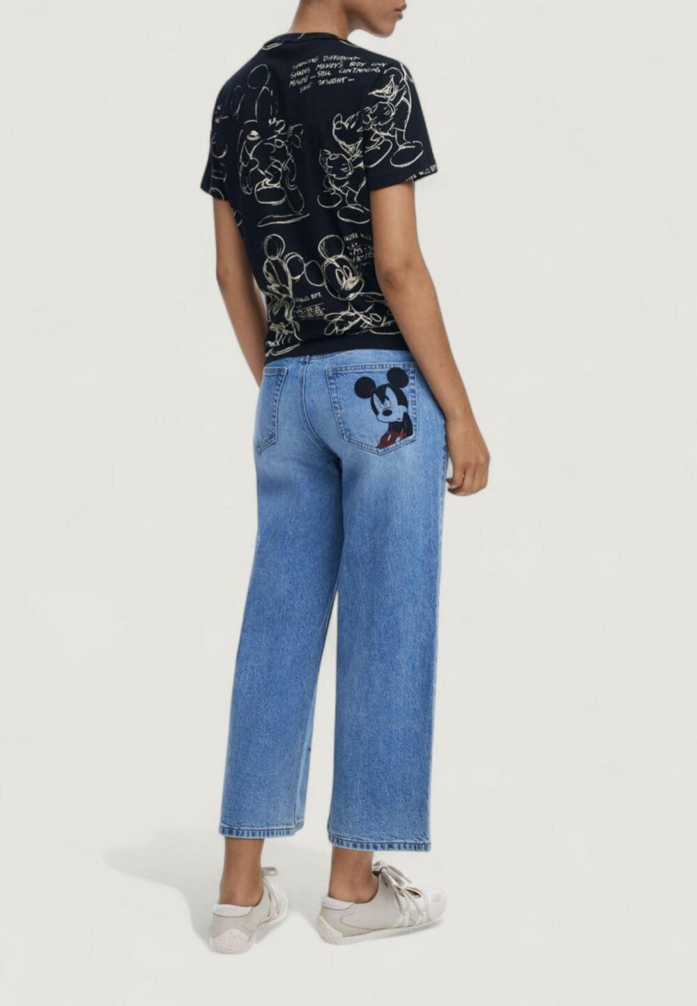 T-shirt Desigual TS_MICKEY SKETCH Antracite - Foto 4