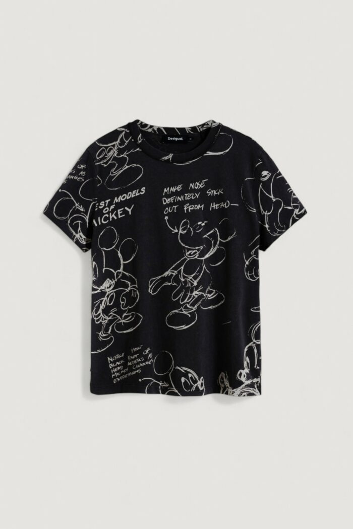 T-shirt Desigual TS_MICKEY SKETCH Antracite – 25WWTK03
