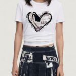 T-shirt Desigual TS_LETTER CORE Bianco - Foto 1