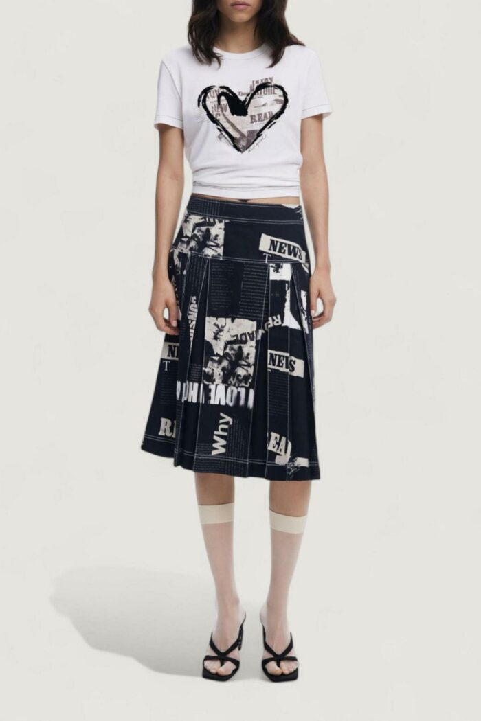 T-shirt Desigual TS_LETTER CORE Bianco – 25WWTK04