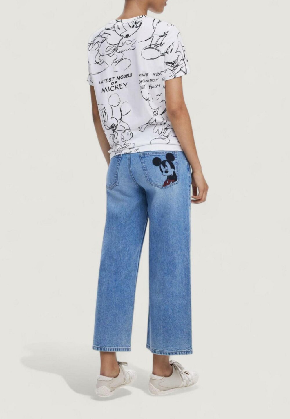 T-shirt Desigual TS_MICKEY SKETCH Bianco - Foto 5