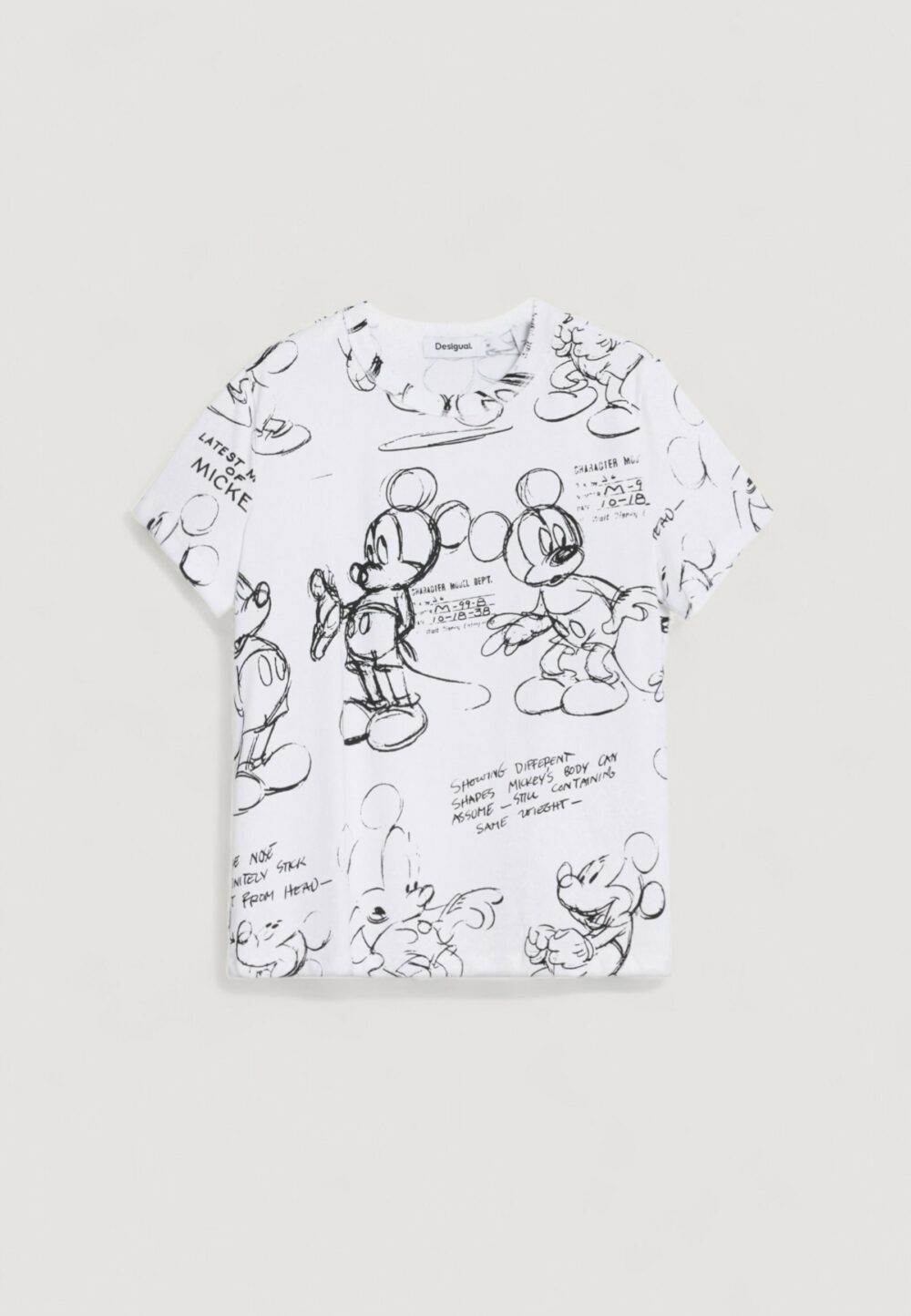 T-shirt Desigual TS_MICKEY SKETCH Bianco - Foto 2