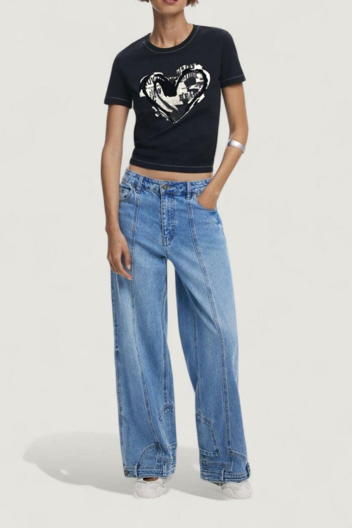 T-shirt Desigual TS_LETTER CORE Nero – 25WWTK04