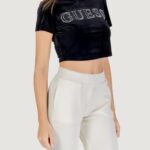 T-shirt Guess Active COUTURE CROP TEE Nero - Foto 3
