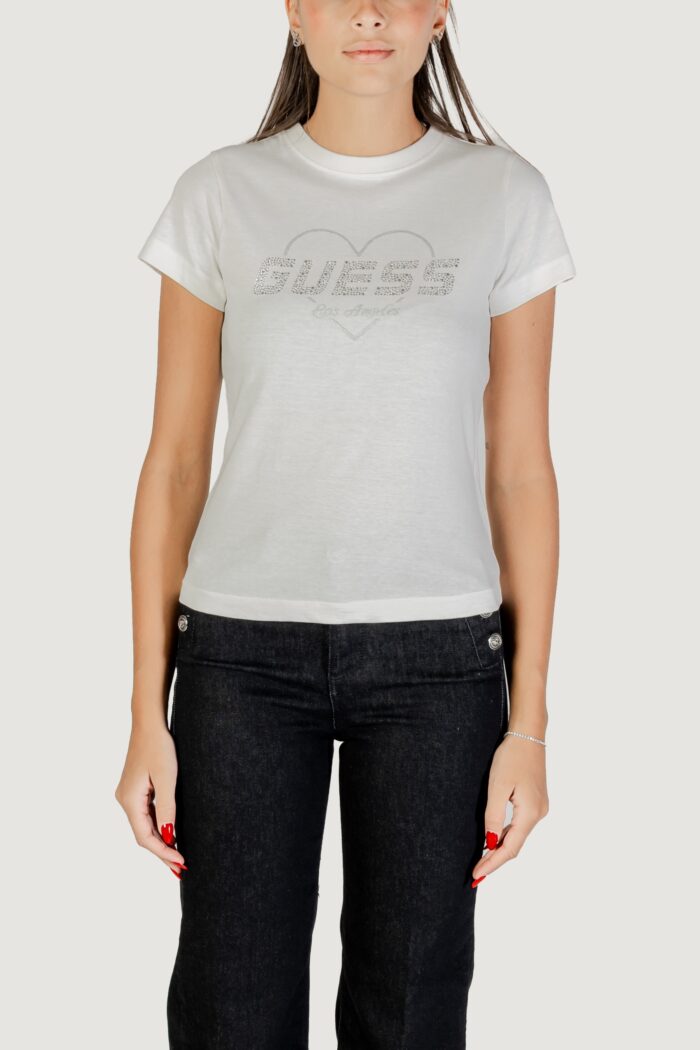T-shirt Guess NARCISO CN T-SHIRT Latte – V5GI10 K9RM1