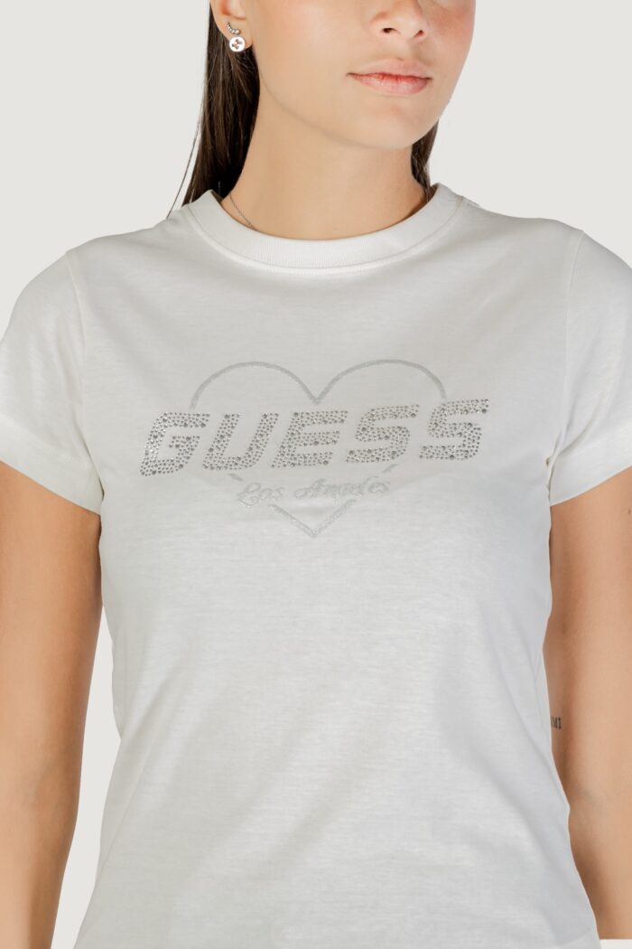 T-shirt Guess NARCISO CN T-SHIRT Latte – V5GI10 K9RM1