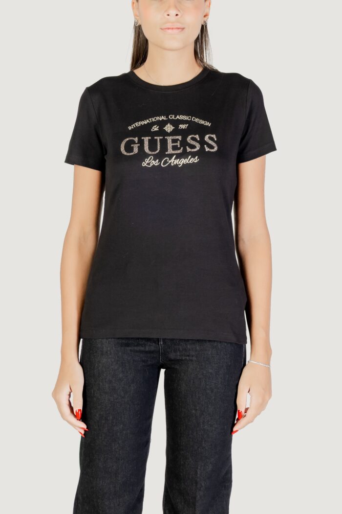 T-shirt Guess MARINA SS CN T-SHIRT Nero – V5YI13 J1314