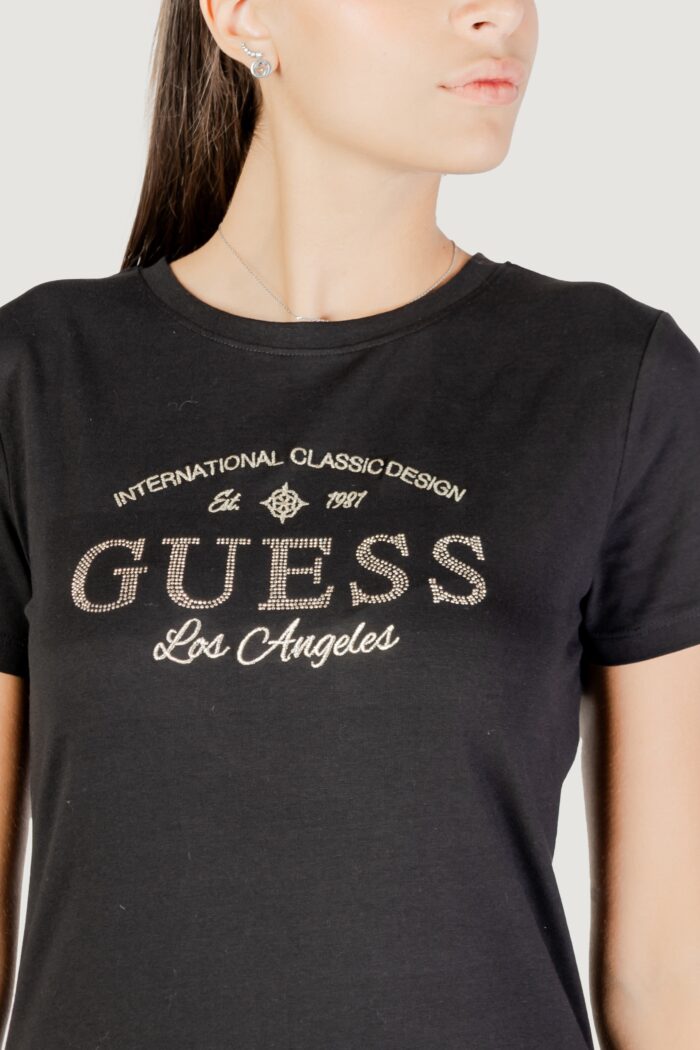 T-shirt Guess MARINA SS CN T-SHIRT Nero – V5YI13 J1314