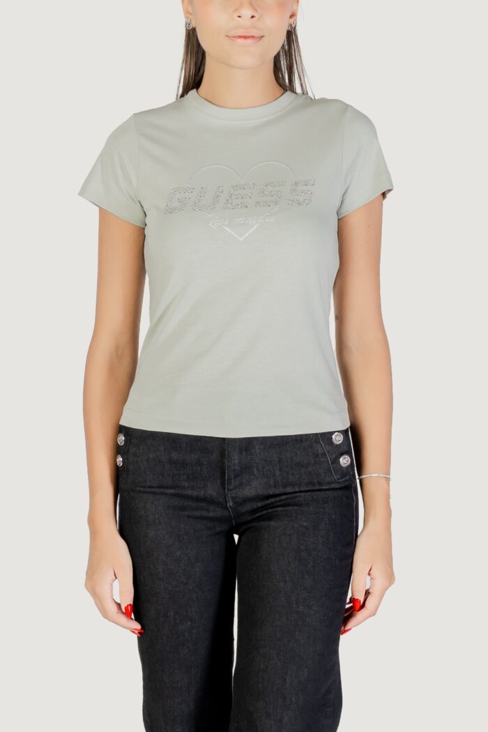 T-shirt Guess NARCISO CN T-SHIRT VERDE SALVIA – V5GI10 K9RM1