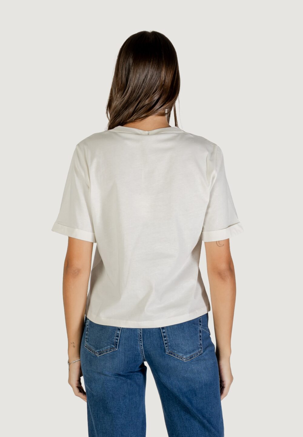 T-shirt Liu-Jo ECS T-SHIRT M/C Latte - Foto 3