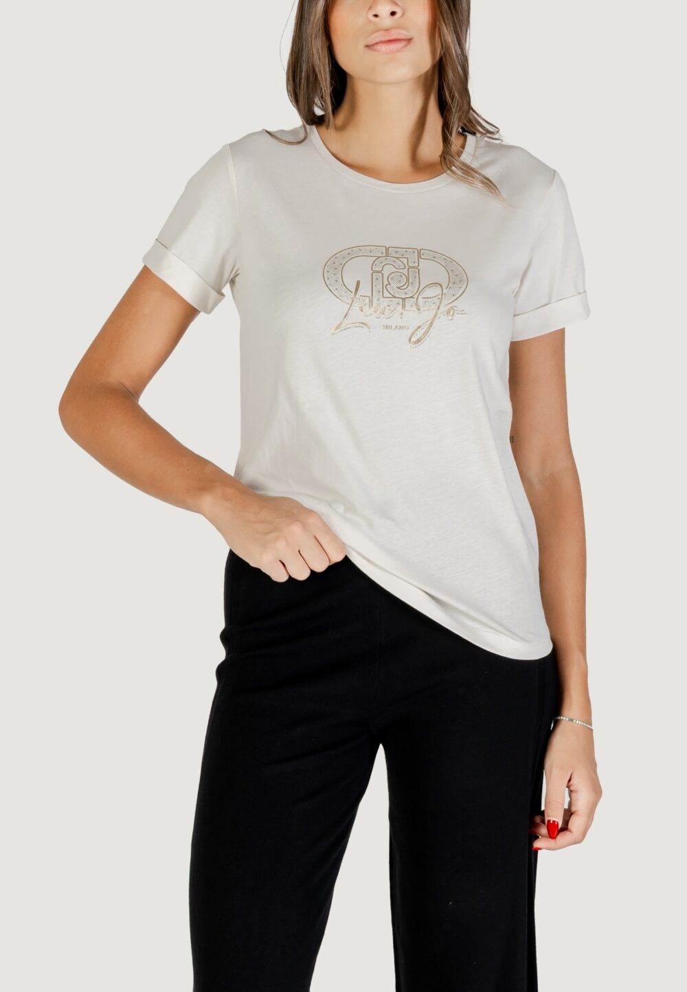 T-shirt Liu-Jo ECS T-SHIRT M/C Latte - Foto 1
