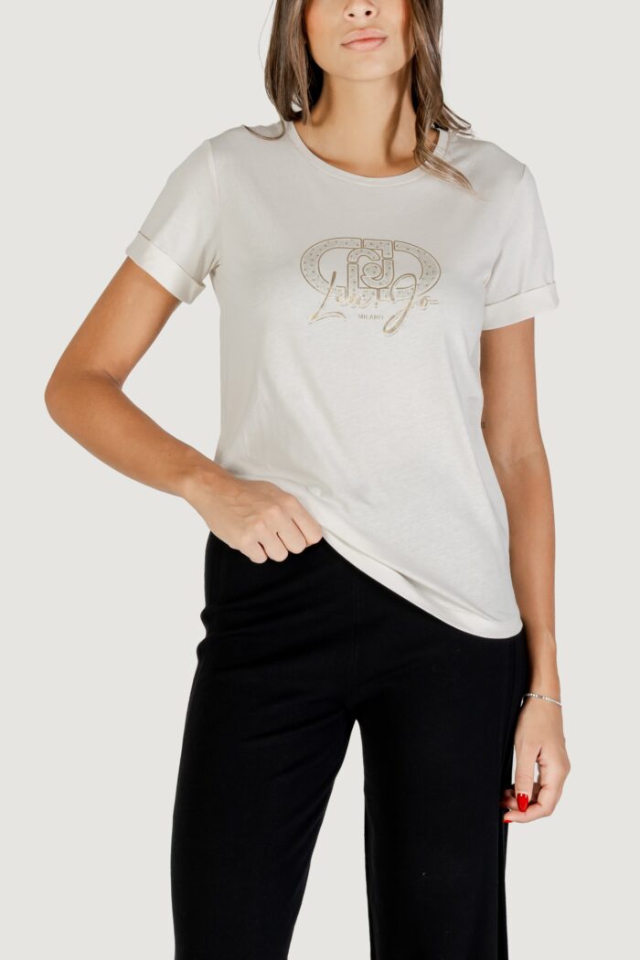 T-shirt Liu-jo ECS T-SHIRT M/C Latte – TF5163 JS923