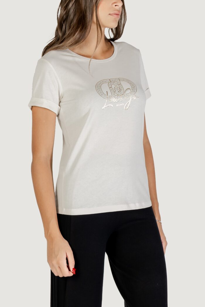 T-shirt Liu-jo ECS T-SHIRT M/C Latte – TF5163 JS923