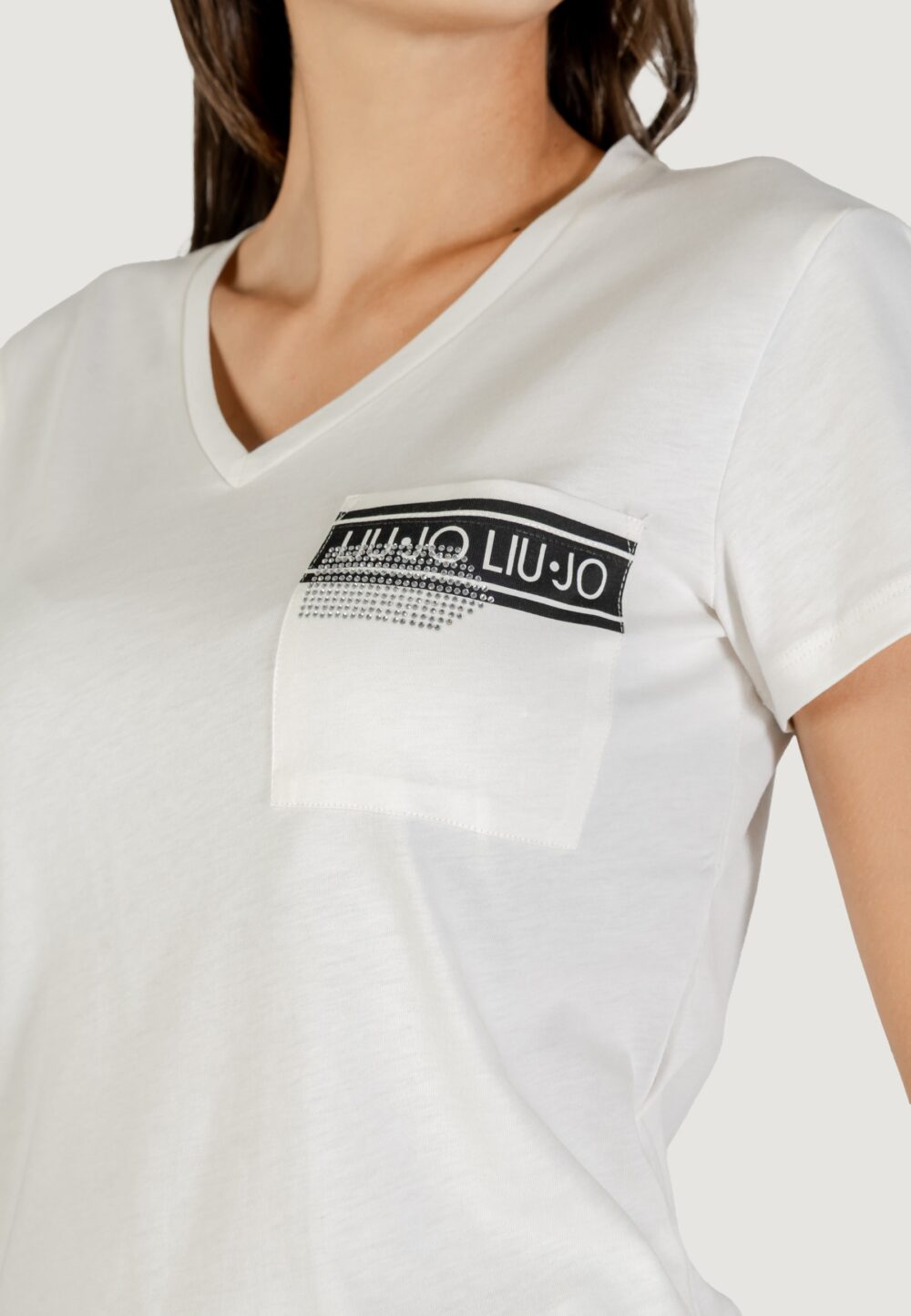 T-shirt Liu-Jo ECS T-SHIRT M/C Latte - Foto 2